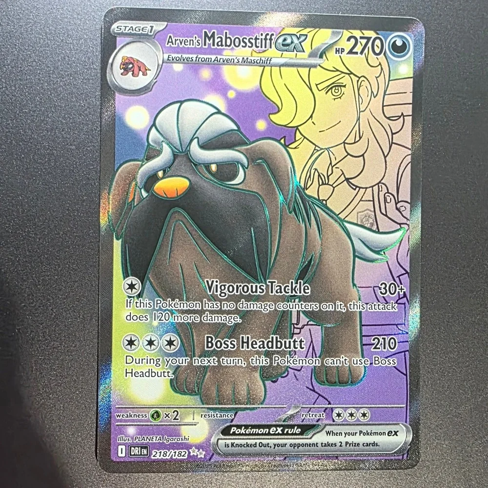 mabosstiff pokemon card ex - 055/SV-P (055/SV-P) It comes packaged on a retro Pokemon 2023 SV4a Shiny Treasure